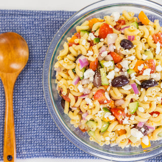Greek orzo pasta salad with feta and olives – bariatric recipe by Celebrate Vitamins