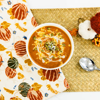 Bowl of creamy pumpkin soup – bariatric recipe by Celebrate Vitamins