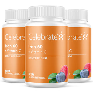 Iron 60 mg + Vitamin C, Chewable, Berry