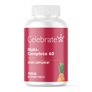 Multi-Complete 60 Bariatric Chewable Multivitamin with Iron, Tropical