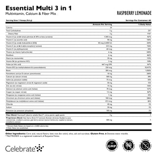 Essential Multi 3 in 1 Multivitamin with Calcium, Drink Mix