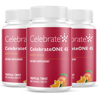 CelebrateONE 45 Once Daily Bariatric Multivitamin with Iron, Chewable