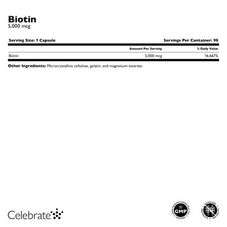 Biotin 5.000 mcg, Capsules