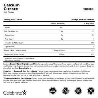 Calcium Citrate, Soft Chews