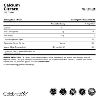 Calcium Citrate, Soft Chews