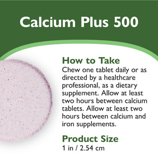 Calcium PLUS 500, Chewable