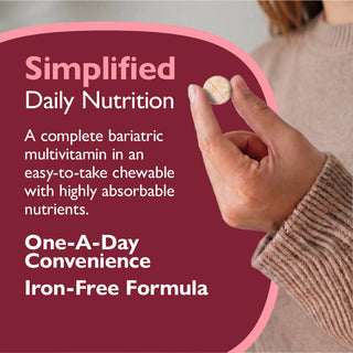 CelebrateONE Once Daily Bariatric Multivitamin without Iron, Chewable
