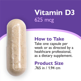 Vitamin D3 625mcg (25.000 IU), Capsules